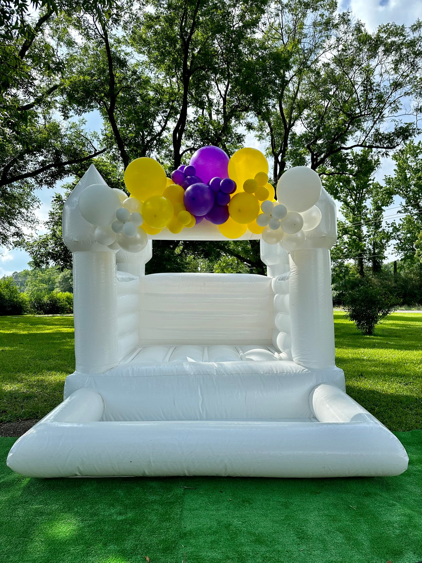 Small Balloon Arch for the Mini Bounce House