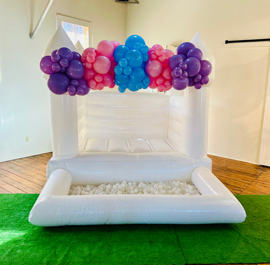 Small Balloon Arch for the Mini Bounce House